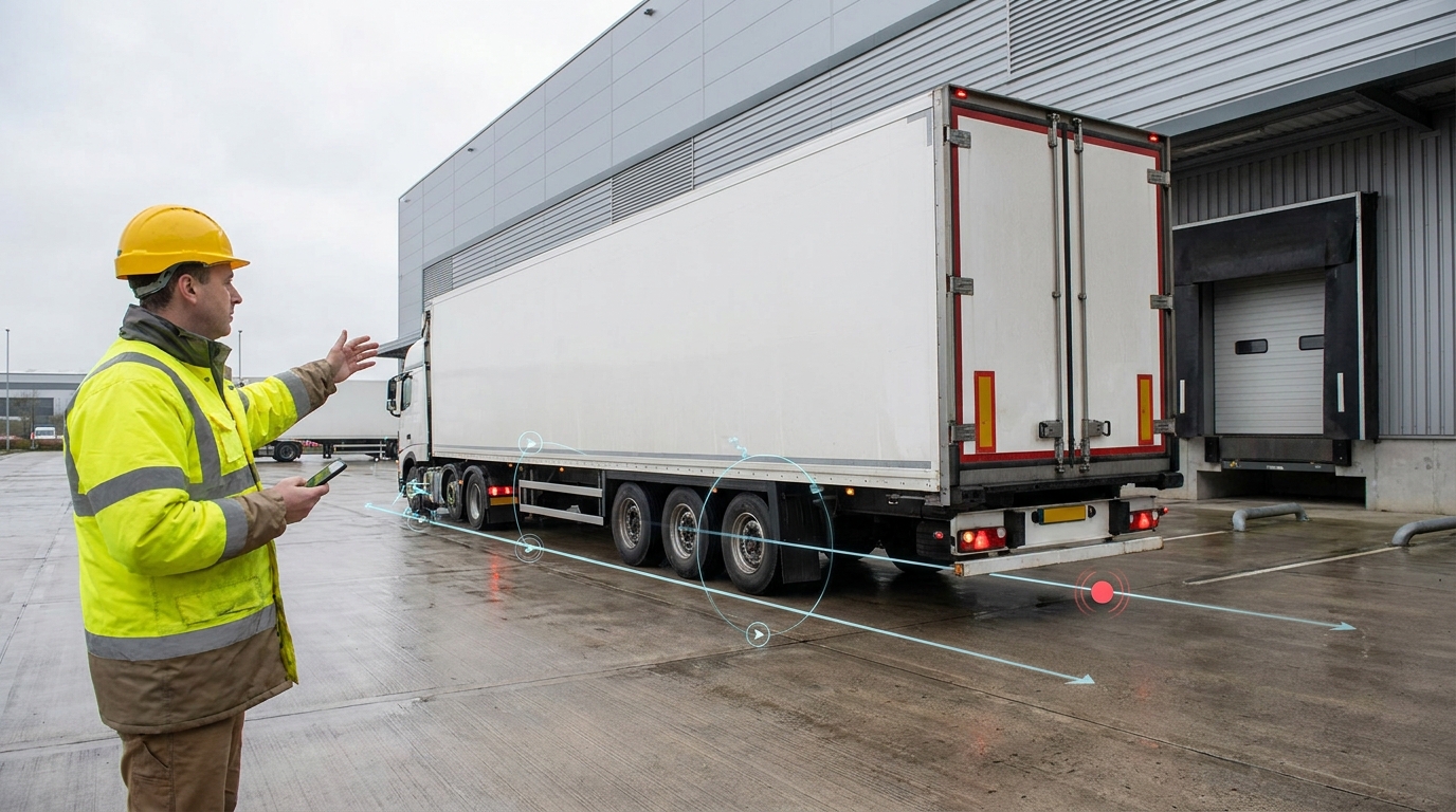 Loaded haul truck crossing a weighbridge at a mine site entrance
